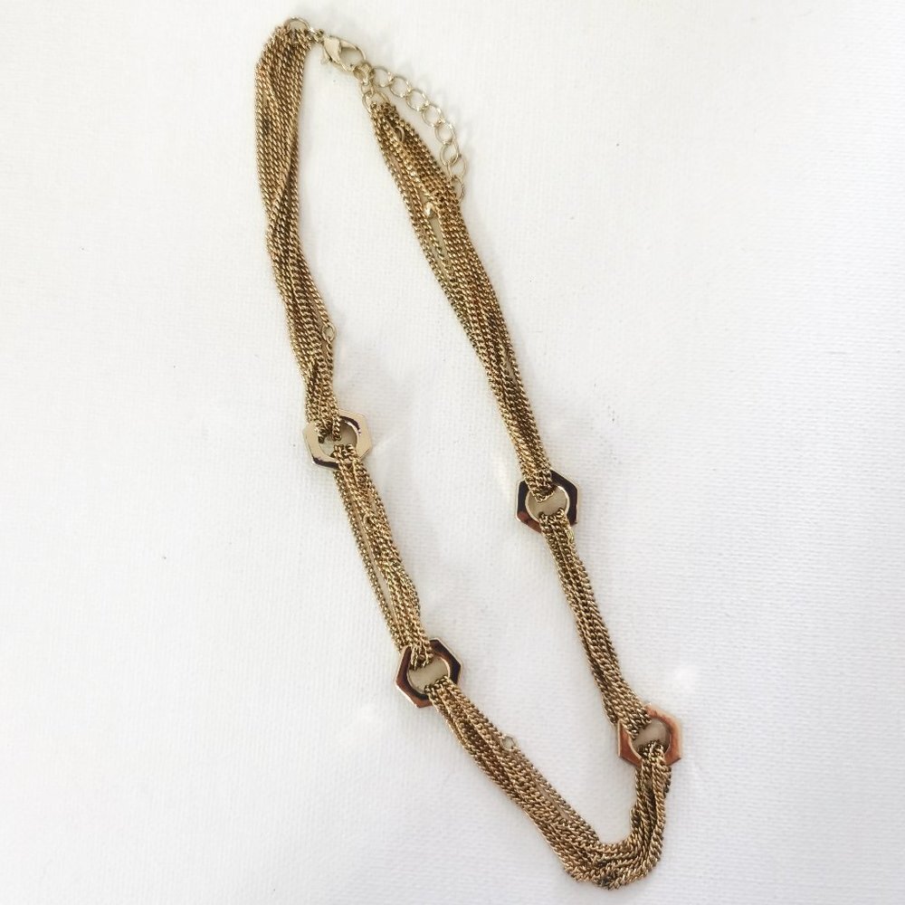 4/$25 Industrial Chain Nut Necklace
